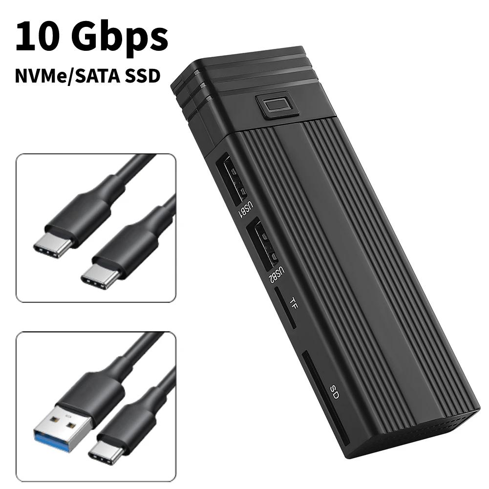 ũž ƮϿ PCIe M.2 SSD Ŭ, USB  NVMe/SATA ϵ ̺ Ŭ, 2230 2242 2260 2280 SSD ȣȯ , 10Gbps